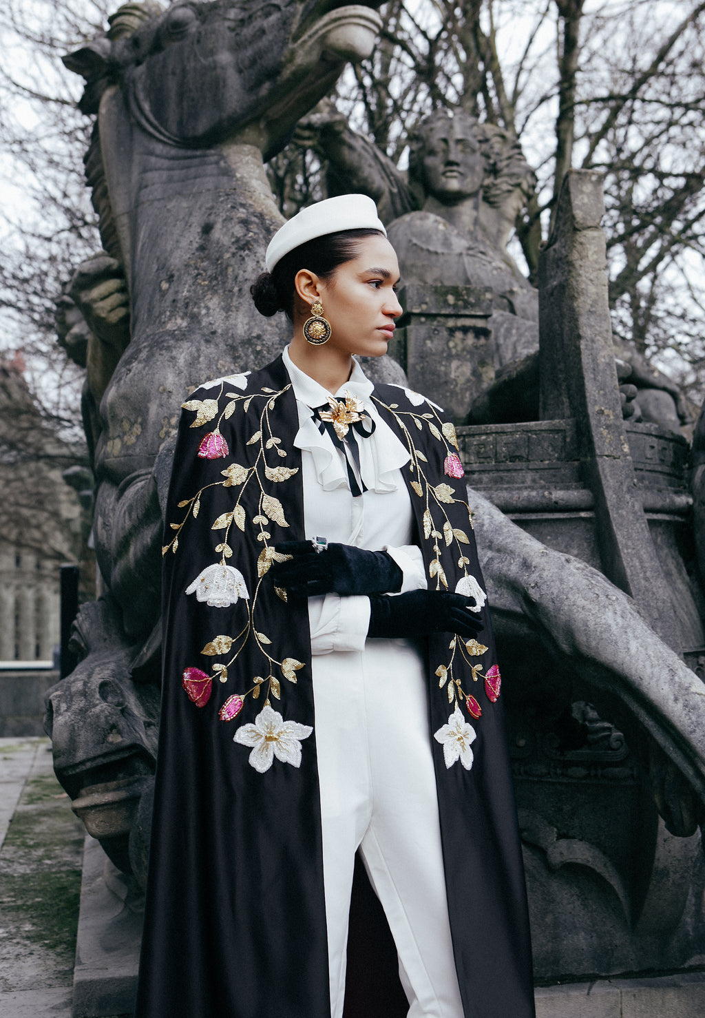 The Xahra Noir Cape